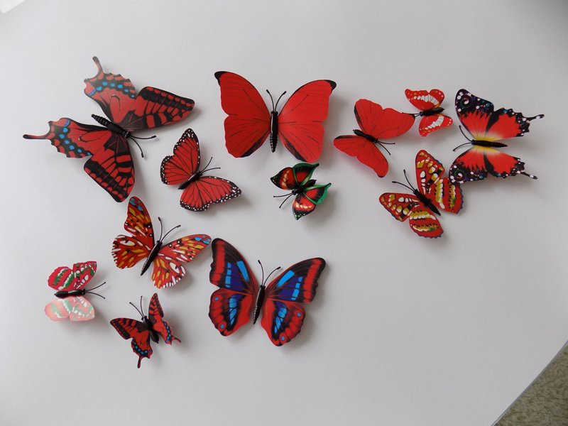 3d motýl samolepící dekorace