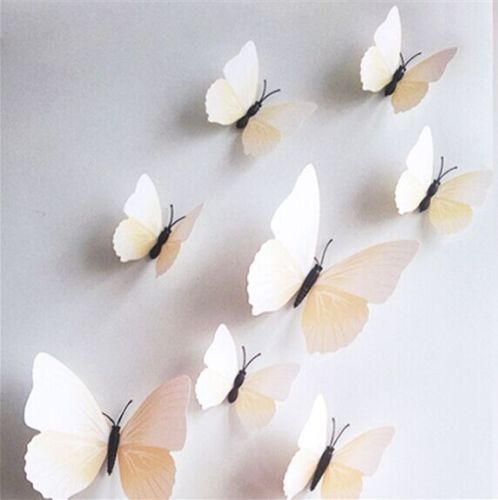 Bílý motýl s 3D efektem