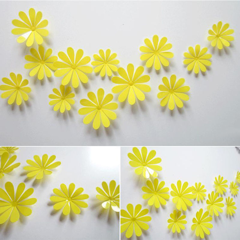 Žlutý 3D květ