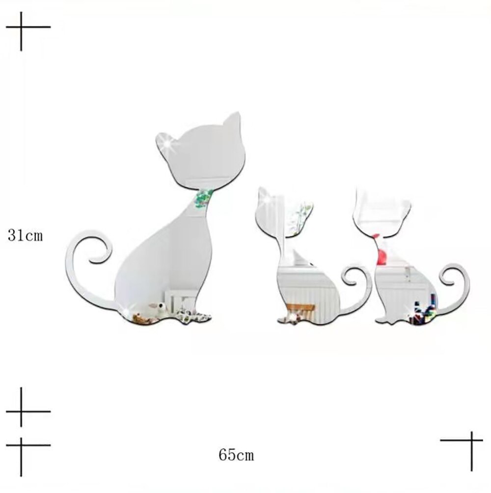 Bytová dekorace koček - kočičí trio