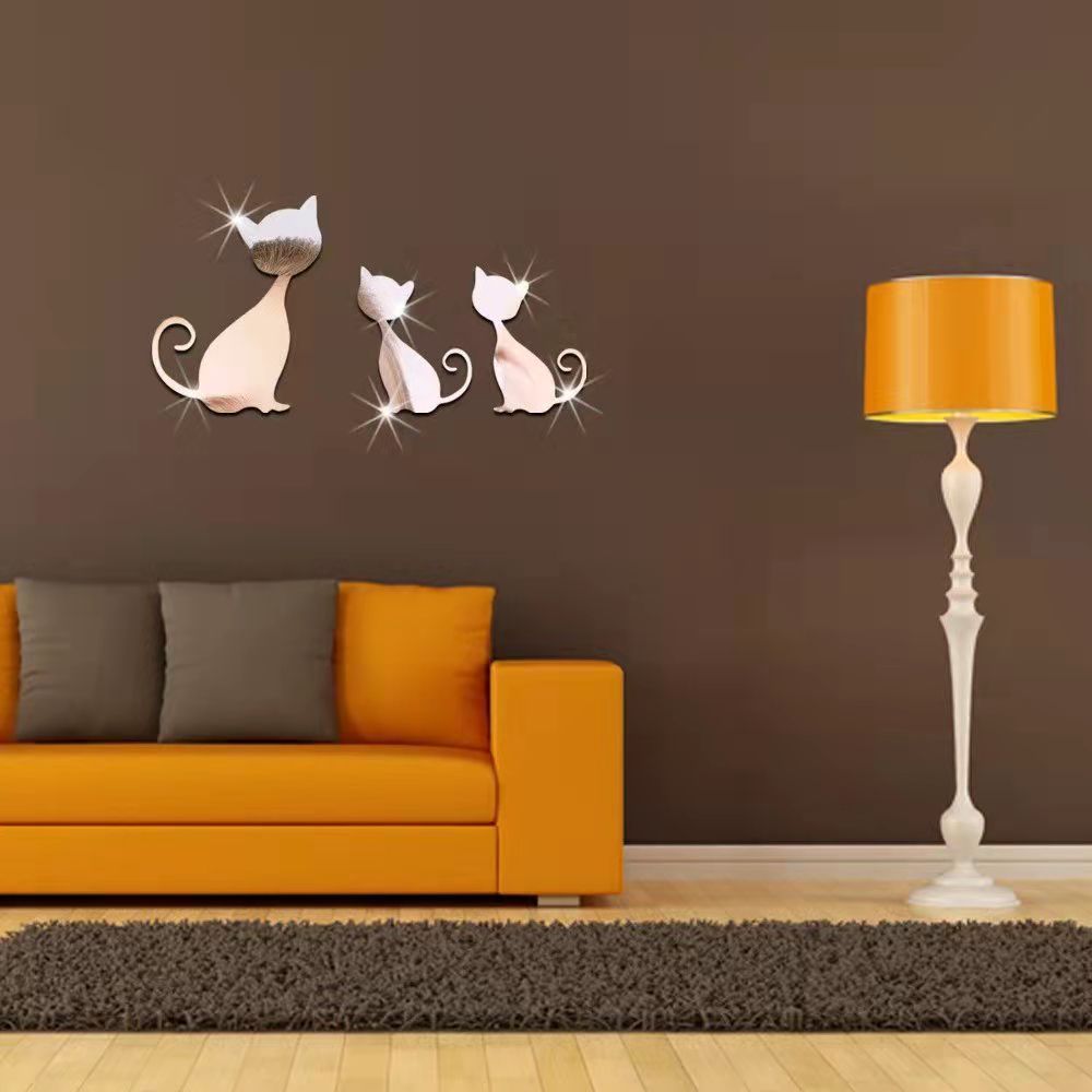 Bytová dekorace koček - kočičí trio